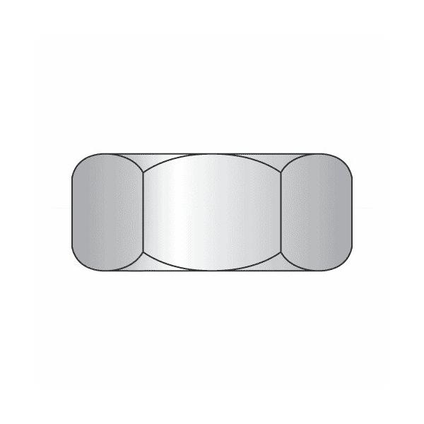 Newport Fasteners Hex Nut, 1/2"-13, 18-8 Stainless Steel, Not Graded, Plain, 7/16 in Ht, 100 PK 274901-PR-100 - main
